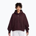 Bluză pentru femei Nike Sportswear Phoenix Fleece Oversized burgundy crush/sail