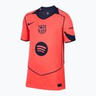 Tricou de fotbal pentru copii Nike FC Barcelona 2025/26 Stadium Third Jr bright mango/midnight navy/midnight navy