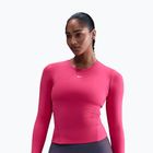 Longsleeve pentru femei Nike One Fitted Dri-Fit Rush Pink/White