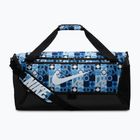 Geantă de antrenament Nike Brasilia 9.5 Aop 60 l university blue/black/white