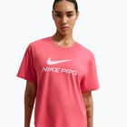 Tricou de antrenament pentru femei Nike Pro Dri-Fit Loose sea coral/white