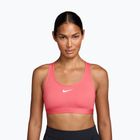 Sutien de antrenament Nike Swoosh Medium Support sea coral/white