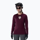 Longsleeve de ciclism pentru femei Fox Racing Ranger Fox Head LS dark maroon