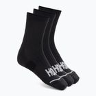 Șosete HOKA Quarter Run Sock 3-Pack black/black/black