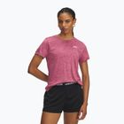 Tricou de antrenament pentru femei Under Armour Tech Twist fuchsia dusk/white