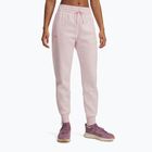 Pantaloni pentru femei Under Armour Rival Fleece prime pink light heather/prime pink