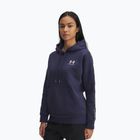 Bluză pentru femei Under Armour Icon Fleece Taped Hoody washed navy/white