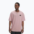 Tricou pentru bărbați  Under Armour Woven Label Heavyweight tourmaline pink/black