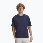 Tricou pentru bărbați Under Armour Woven Label Heavyweight washed navy/black