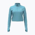 Longsleeve de antrenament pentru femei Under Armour Tech Branded 1/2 Zip blue haze/lumos lime/white