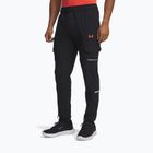 Pantaloni de antrenament pentru bărbați Under Armour Tech Utility Woven black/castlerock/venom red