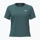 Tricou de antrenament pentru femei Under Armour Tech Wordmark Tape rack green/black/white