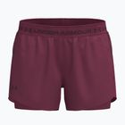 Pantaloni scurți de antrenament pentru femei Under Armour Tech Play Up 2IN1 Shorts claret/claret/ox blood