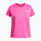 Tricou de antrenament pentru copii Under Armour Tech SSC SS pink frenzy/white