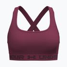 Sutien de antrenament Under Armour Crossback Mid claret/ox blood