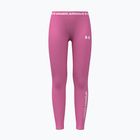 Colanți pentru copii Under Armour HeatGear Branded Leggings pink frenzy/white