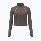 Bluză de antrenament pentru femei Under Armour Meridian Contour Full Zip peppercorn/white/peppercorn