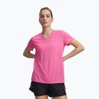 Tricou de antrenament pentru femei Under Armour Tech SSV Solid pink frenzy/prime pink