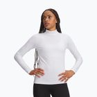 Longsleeve de antrenament pentru femei Under Armour ColdGear Mock LS white/halo gray