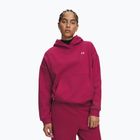 Bluză pentru femei Under Armour Icon Fleece Hoodie claret/white