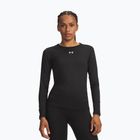 Longsleeve de antrenament pentru femei Under Armour ColdGear Crew ultimate black/white