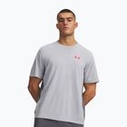 Tricou de antrenament bărbați Under Armour Tech Utility SS mod gray/racer red