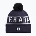 Căciulă de iarnă pentru bărbați Under Armour Halftime Pom Beanie midnight navy/white/white