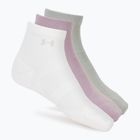 Șosete pentru femei Under Armour Vanish 3 Pack mauve pink/titanium/purple echo