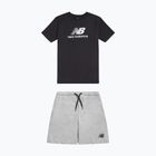 Set pentru copii New Balance Stacked Logo Tee & FT Short nb caviar