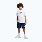 Set pentru copii New Balance Stacked Logo Tee & FT Short nb bright white