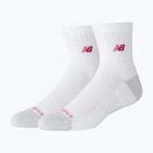 Șosete New Balance Active Premium Crew Quarter 2 pairs white