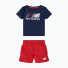 Set pentru copii New Balance Contrast Athletic Tee & Nylon Short nb navy