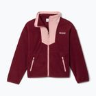 Bluză fleece pentru copii Columbia Sequoia Grove Full Zip Fleece rich wine/eraser pink