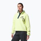 Bluză fleece pentru femei Columbia Helvetia II Cropped Half Snap Fleece citron haze/black/compass blue