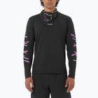 Longsleeve de alergare pentru bărbați Salomon Shakeout Core deep black