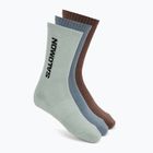 Șosete Salomon Everyday Crew 3 pack stormy weather/sea foam/mustang