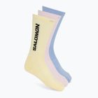 Șosete Salomon Everyday Crew 3 pack brunnera blue/dusty yellow/icy pink