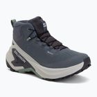 Încălțăminte de drumeție pentru femei Salomon Genesis Mid GTX grisaille/green milieu