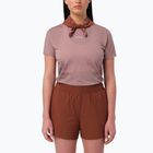Tricou de alergare pentru femei Salomon Sense Aero GFX Tee SS antler/chocolate fondant