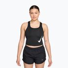 Tricou de alergare pentru femei Nike Swoosh Run Dri-Fit black/white