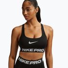 Sutien de antrenament Nike Pro Light Support Non Padded black/white/metallic silver