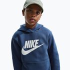 Bluză pentru copii Nike Club Fleece Hoodie mystic navy/white