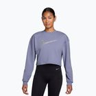 Bluză de antrenament pentru femei Nike Pro Dri-Fit Crew Neck iron purple/metallic silver/white
