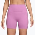 Pantaloni scurți pentru femei Nike One High-Waisted Biker 5" light magenta/white