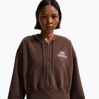 Bluză pentru femei Nike Phoenix Full-Zip Hoodie light chocolate