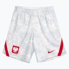 Pantaloni scurți de fotbal pentru bărbați Nike Dri-Fit Poland Stadium Home white/field silver