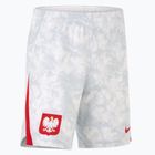 Pantaloni scurți de fotbal pentru bărbați Nike Dri-Fit Poland Stadium Home white/field silver