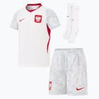 Set de fotbal pentru copii Nike Dri-Fit Poland Stadium Home Kit white/field silver