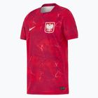 Tricou de fotbal pentru copii Nike Dri-Fit Poland Stadium Away 2026 noble red/sport red