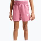Pantaloni scurți pentru copii Nike Sportswear Club Fleece peony/peony/white